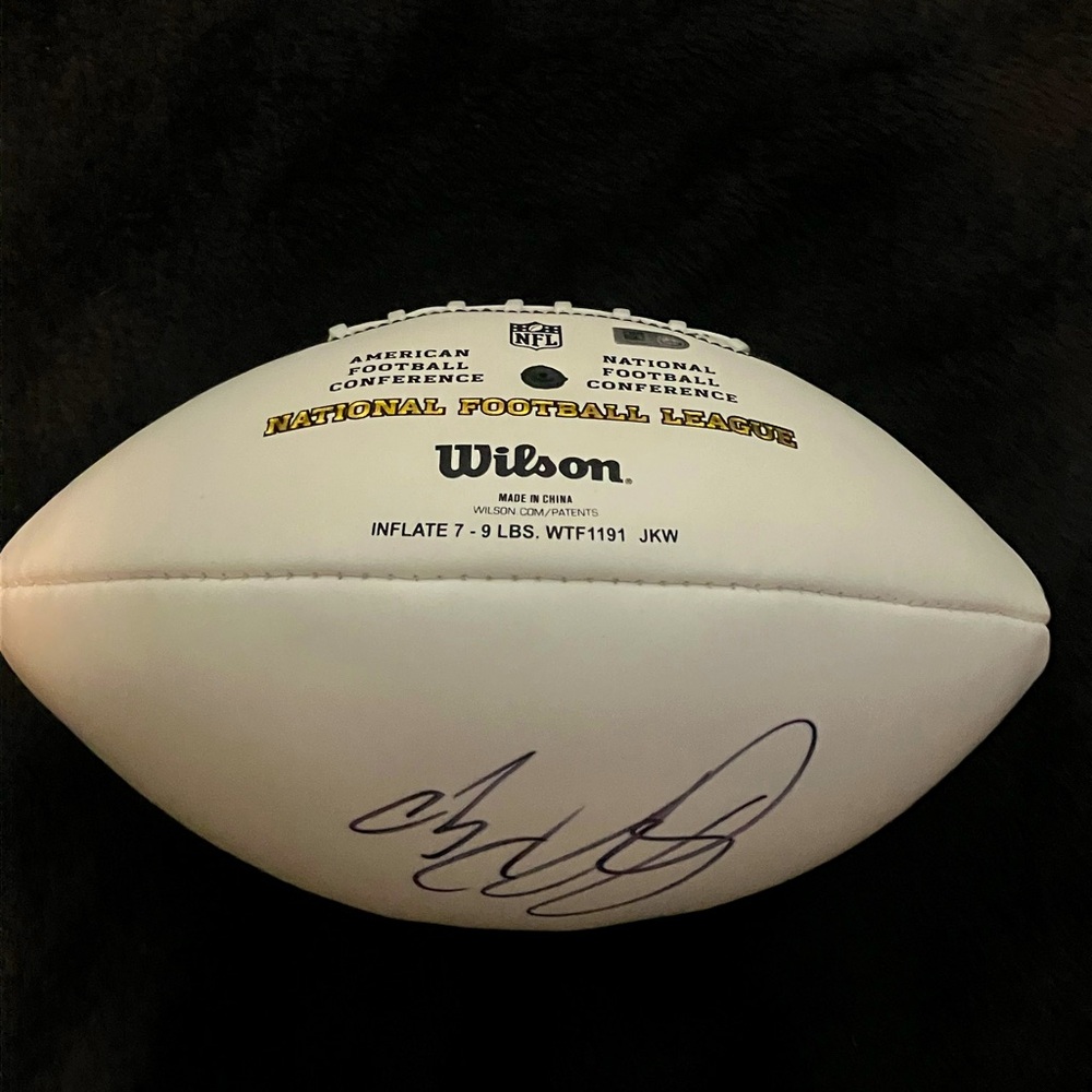 Autographed football
